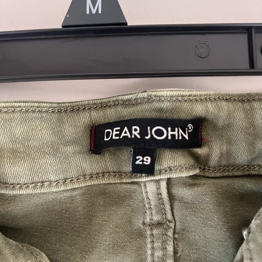 Dear John Denim Shorts Women’s 29 Dry Basil Green Stitch Fix NWT Cuffed Twill - Picture 8 of 11